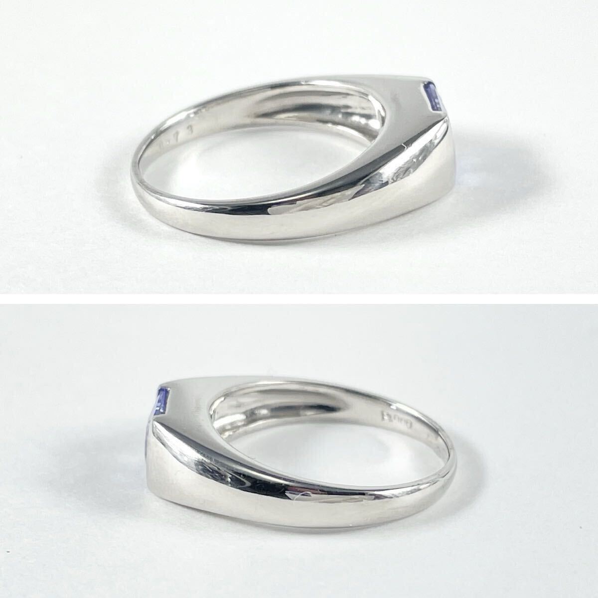 Pt900 天然タンザナイト 0.73ct リング_画像3