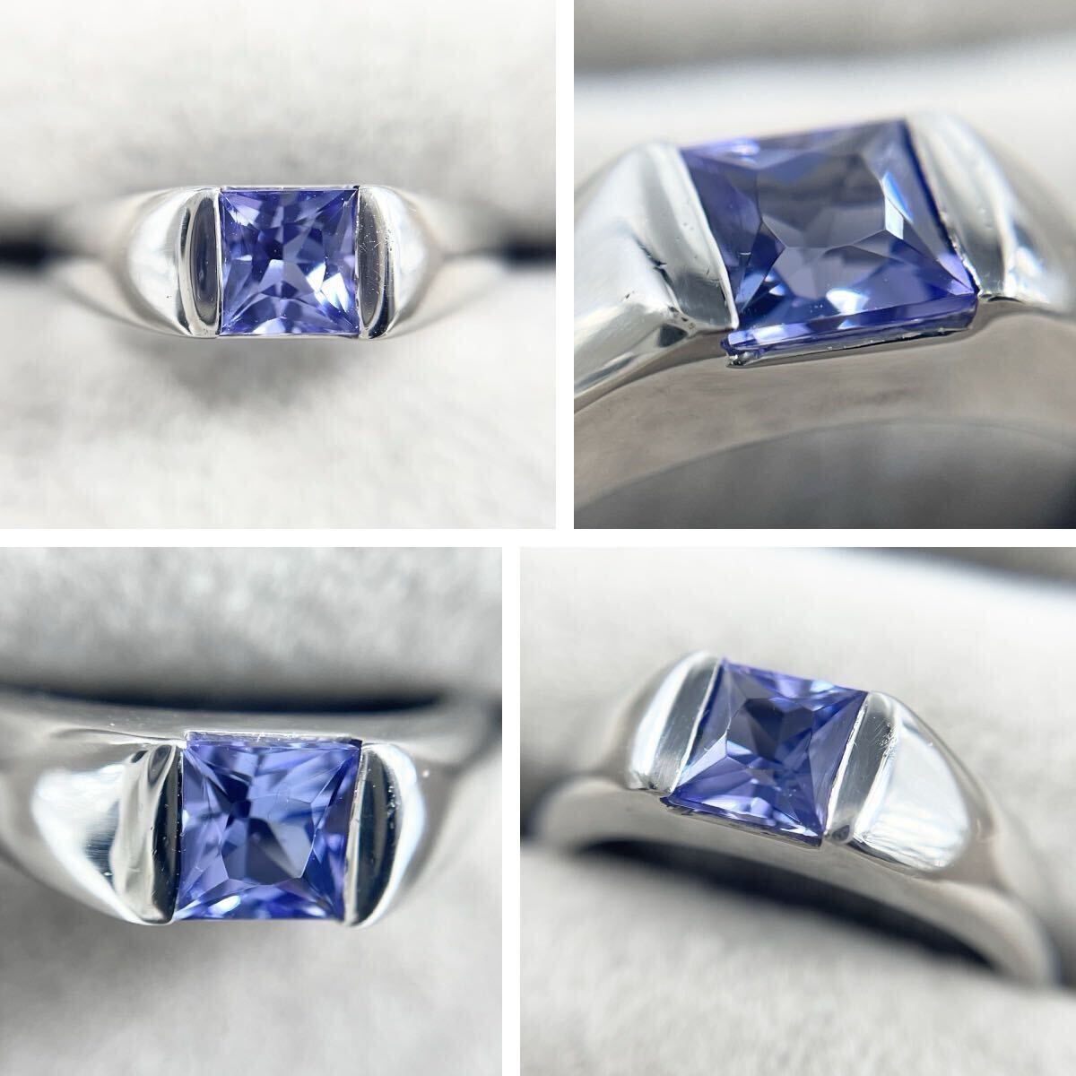 Pt900 天然タンザナイト 0.73ct リング_画像6