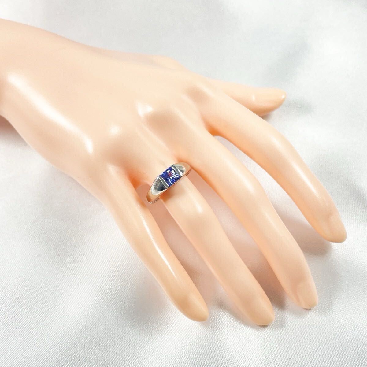 Pt900 天然タンザナイト 0.73ct リング_画像9