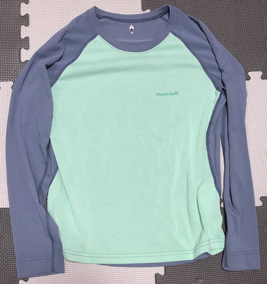 mont-bell モンベル 長袖 Tシャツ Mサイズ & H&M SPORT レギンス スパッツ Mサイズ セット_画像2