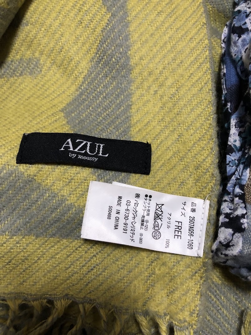 マフラー ストール 2点セット ★ Glen Prince グレンプリンス / AZUL by moussy アズールバイマウジー_画像3