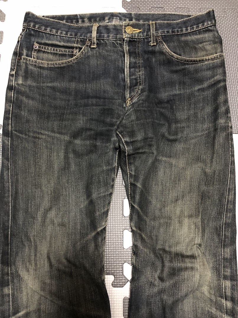 TK ORIGINAL VINTAGE JEANS デニムパンツ ジーンズ ジーパン TAKEO KIKUCHI タケオキクチ ブラックジーンズ_画像2