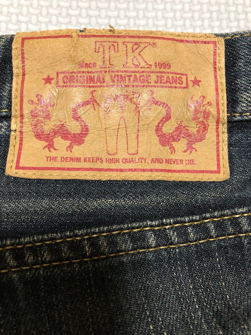 TK ORIGINAL VINTAGE JEANS デニムパンツ ジーンズ ジーパン TAKEO KIKUCHI タケオキクチ ブラックジーンズ_画像6