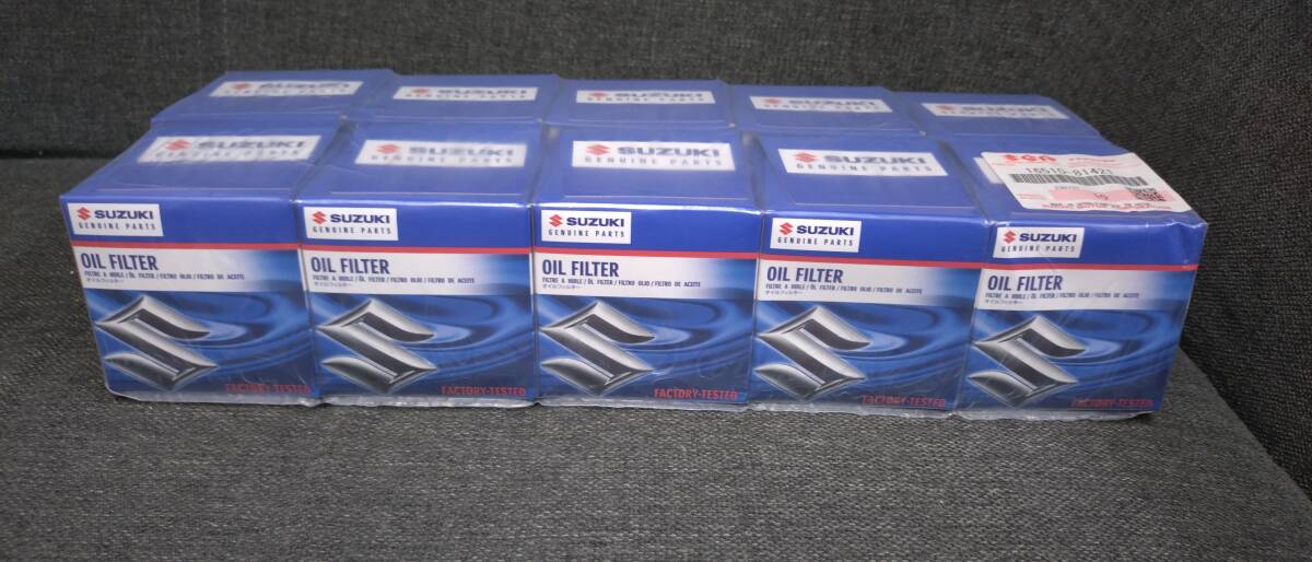新品 スズキ純正オイルフィルター10個セット 16510-81421 オイルエレメント ワゴンR エブリィ ラパン ジムニー F6A K6A_画像3