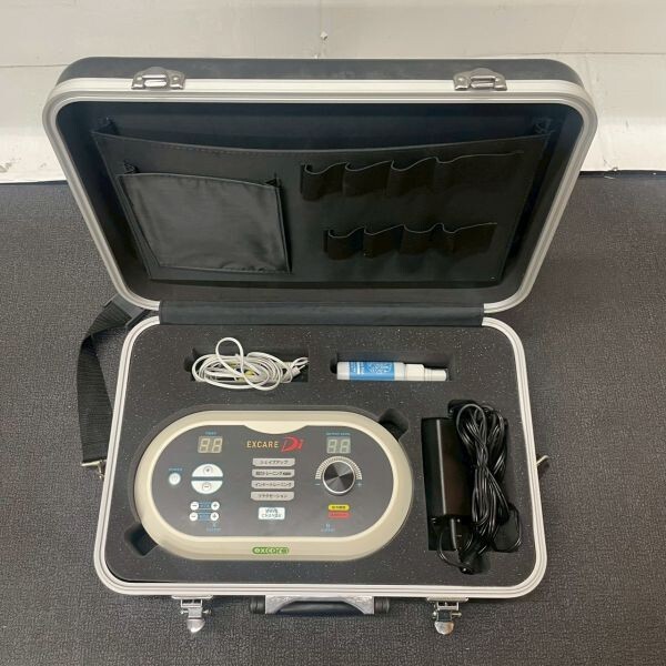 H642-O60-1836 EXCARE Di エクスケア ダブルインパクト EMSマシン 筋トレ ダイエット トレーニング ケース/説明書付き 通電ok OA_画像2