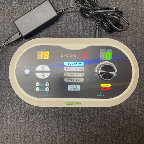 H642-O60-1836 EXCARE Di エクスケア ダブルインパクト EMSマシン 筋トレ ダイエット トレーニング ケース/説明書付き 通電ok OA_画像3
