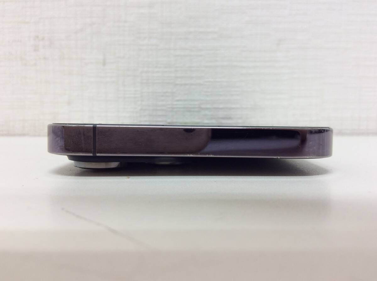 4778■apple iPhone14 Pro Max 256GB ディープパープル NQ9E3J/A SIMフリー バッテリ-91% 利用制限〇 _画像8