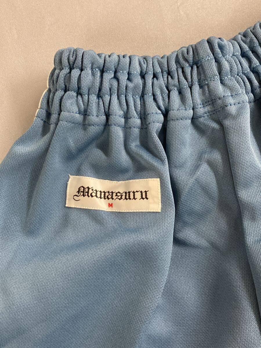 21-3 メーカー不明 体操服 短パン Mサイズ ブルー スポーツ ウェア 短パン ハーフ パンツ 体操着 コスプレ 昭和 レトロ 青の画像5