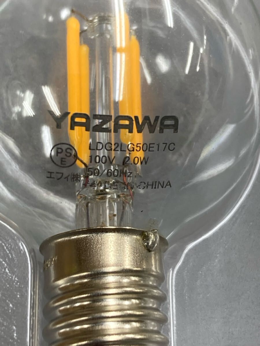 L3 LED ボール電球 25形相当 G50 ボール球タイプ 電球色相当 クリア 口金 E17 10点セット LDG2LG50E17C_画像8