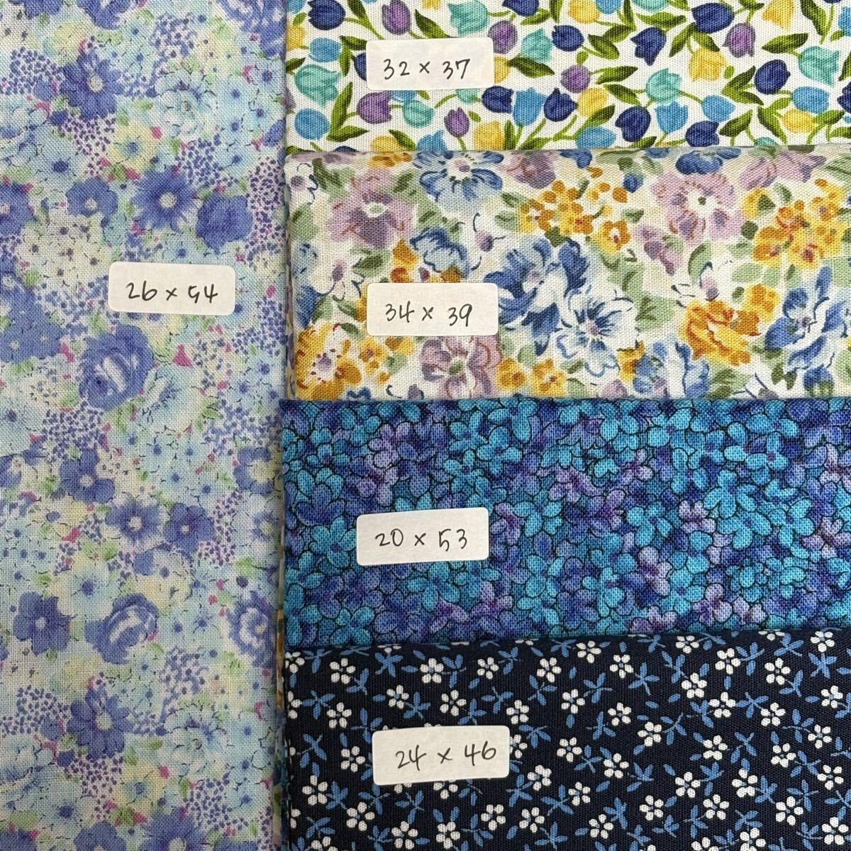 184 ハギレ カットクロス 5枚セット パッチワーク 国産 or USA生地 布 まとめ売り_画像2