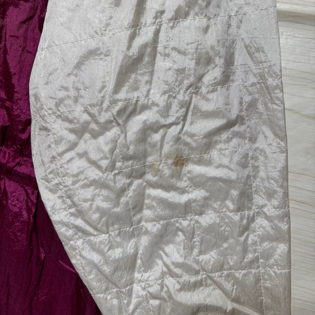 VINTAGE ヴィンテージ ナイロンジャケット ウィンドブレーカー ドローコード サイズL ピンク ポリエステル レディース トップス （35）_画像8