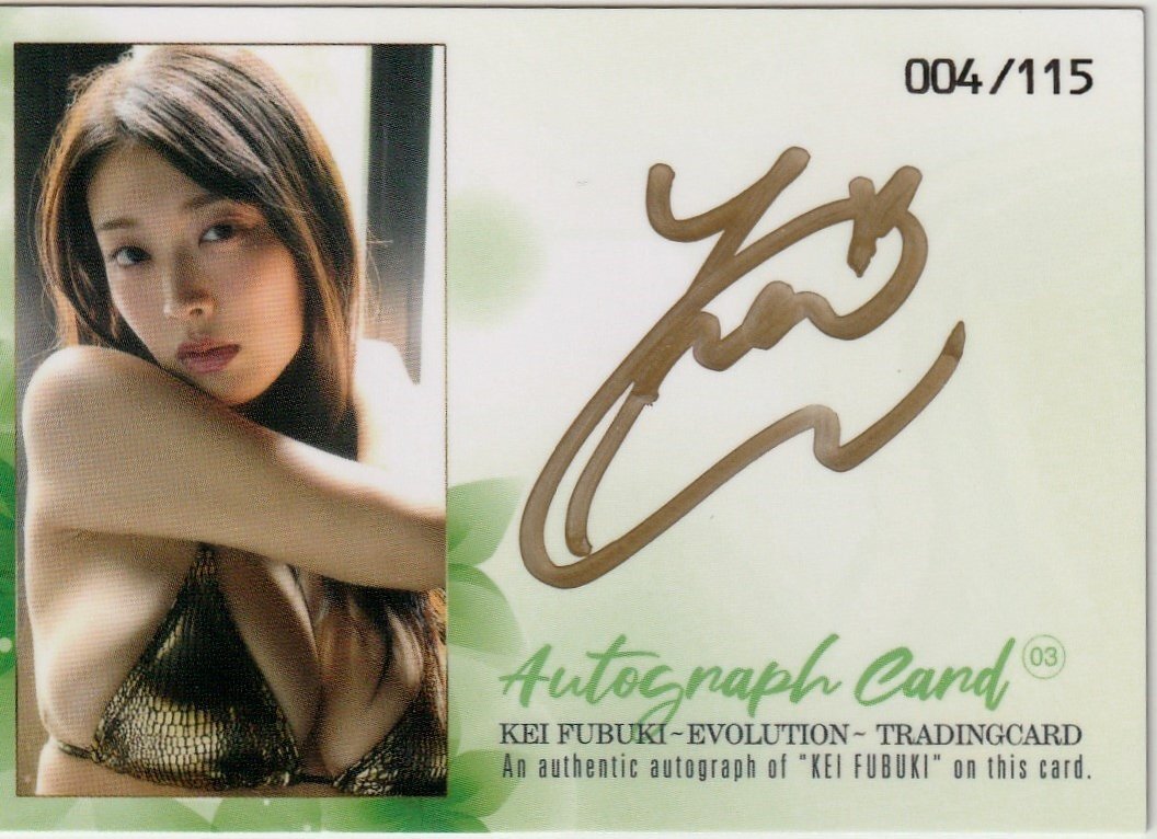 115 листов ограничение [ способ дуть Kei ~EVOLUTION~]4/115 автограф автограф карта 03( золотой чернила ) kiss WooHoo Girls Series 3 