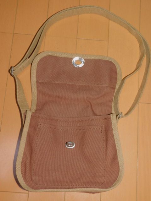 信三郎帆布★新品同様 綿帆布小型ポシェットショルダーバック★型番S-14_画像2