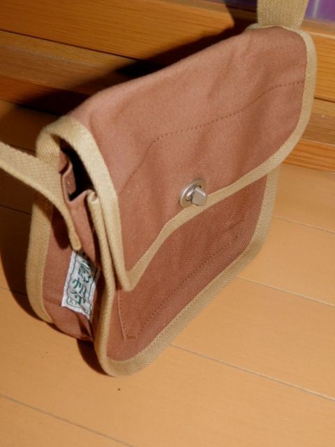 信三郎帆布★新品同様 綿帆布小型ポシェットショルダーバック★型番S-14_画像3