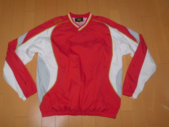 ZETT★ゼットUSEDベースボールジャンパー (長袖・Vネック) BOV311★O寸_画像1