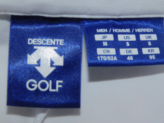 DESCENTE GOLF★デサント美品ハーフジップストレッチシャツ★M寸_画像3