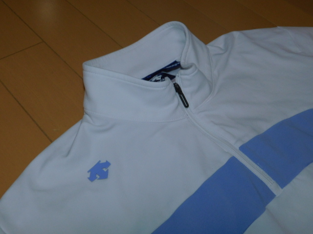 DESCENTE GOLF★デサント美品ハーフジップストレッチシャツ★M寸_画像5