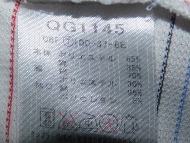 le coq sportif GOLF★ルコック古着ハーフジップシャツ★M寸/難あり_画像4