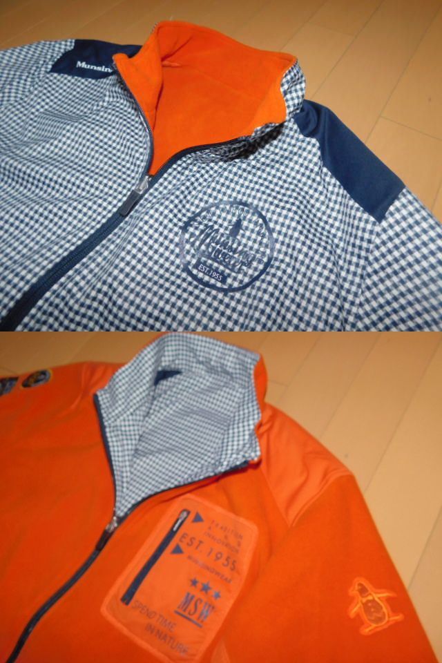 Munsingwear★マンシング美品リバーシブルジャケット★LL寸_画像3