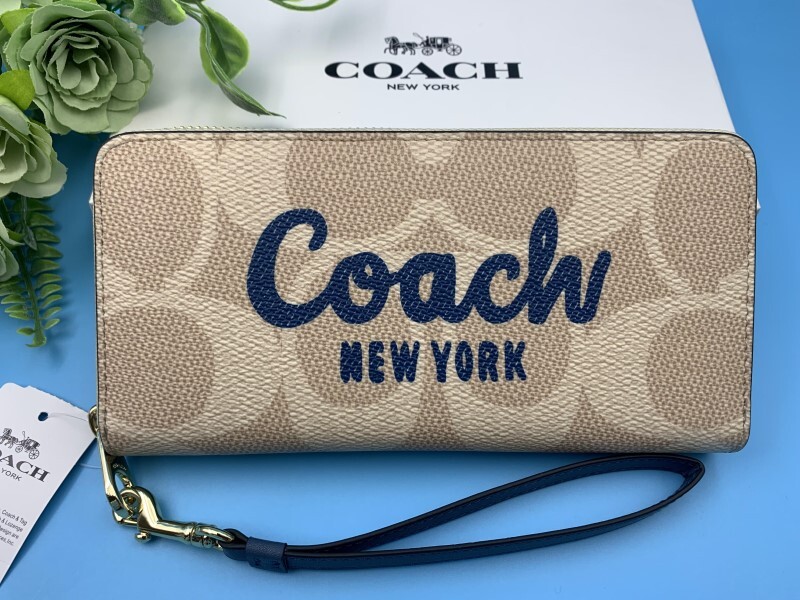 COACH コーチ 長財布 財布 シグネチャー アコーディオン アウトレット ファッション レディース メンズ ブランド 新品 未使用 CZ330 A377_画像1