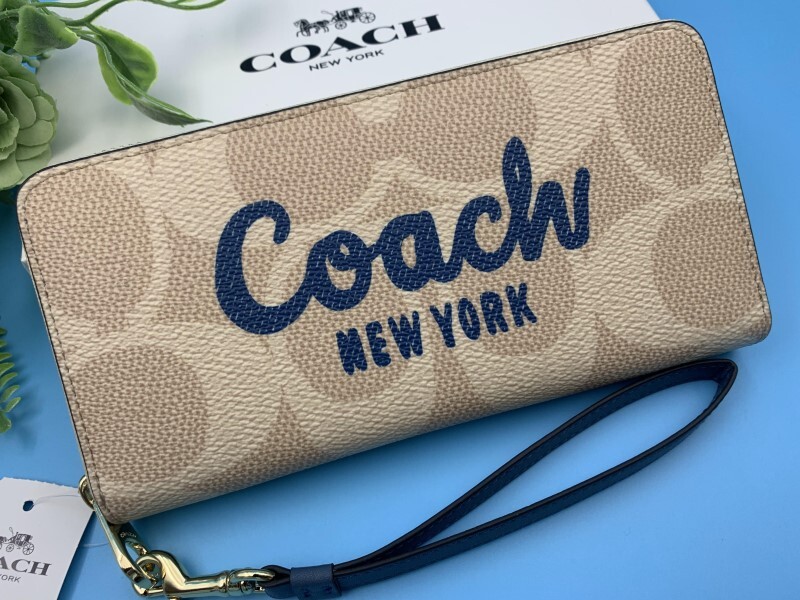 COACH コーチ 長財布 財布 シグネチャー アコーディオン アウトレット ファッション レディース メンズ ブランド 新品 未使用 CZ330 A377_画像2