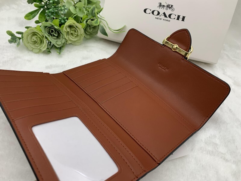 コーチ COACH 長財布 財布 レディース シグネチャー キャンバス モーガン スリム ウォレット ファッション ブランド 新品未使用 CP246 C350_画像8