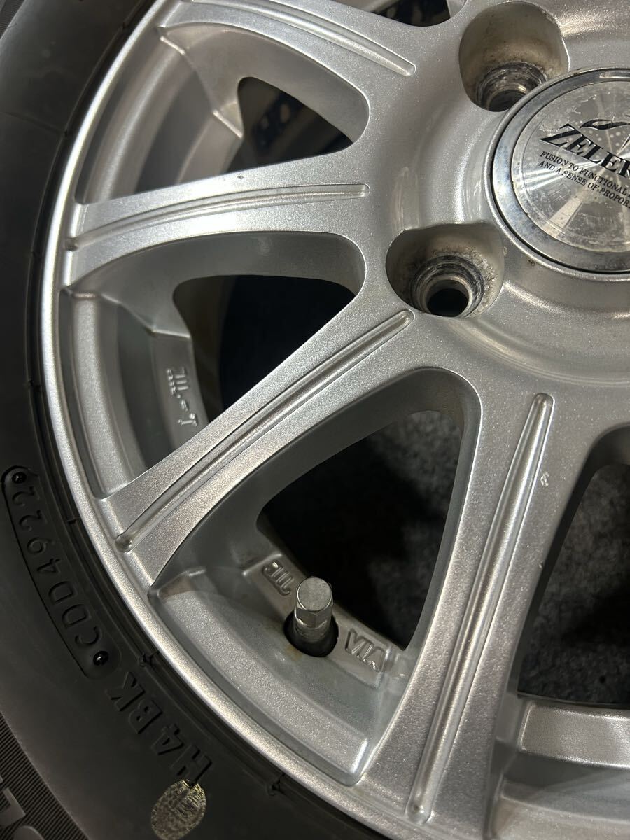155/70R13 ブリヂストン/VRX2 2022年 2023年 ZELERNA 13インチ 4J +43 100 4H スタッドレス ミライース バモス 4本_画像5