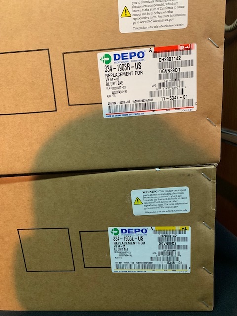  новый товар дилер OK бесплатная доставка 94-03 Dodge van задние фонари левый и правый в комплекте 