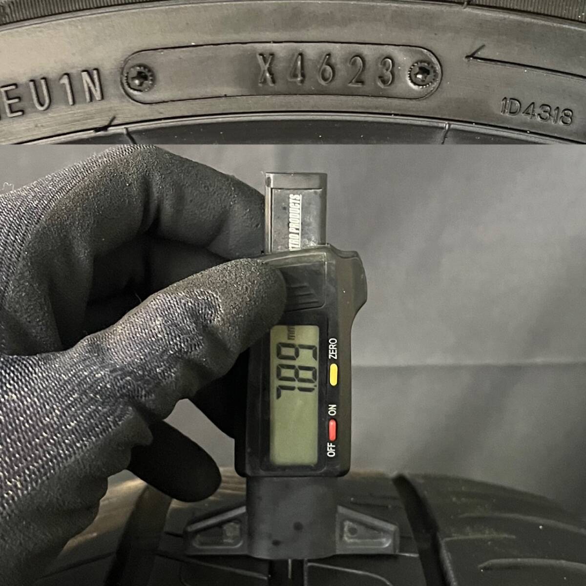 2023/2022年製 約7.7～9.8分山 ダンロップ　DUNLOP エナセーブ　ENASAVE RV505 225/50R18 4本　送料無料　 h_602_画像8