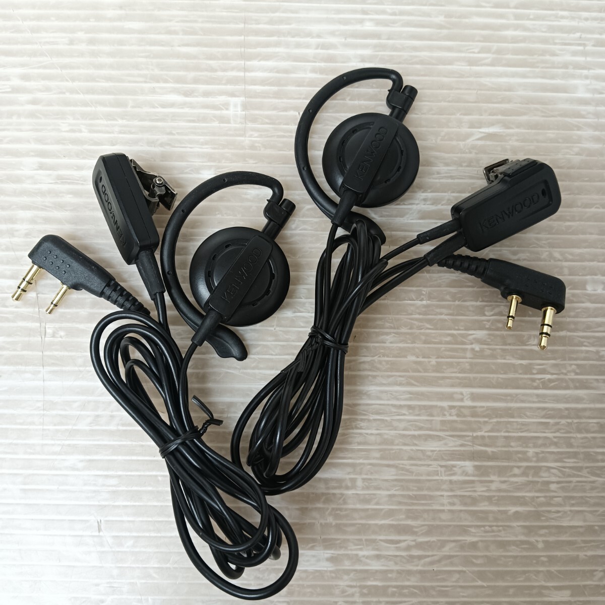 KENWOOD/ケンウッド/DEMITOSS /ブラック/UBZ-LP20B/ トランシーバー/2臺セット/耳かけ型イヤホンマイク2本付き