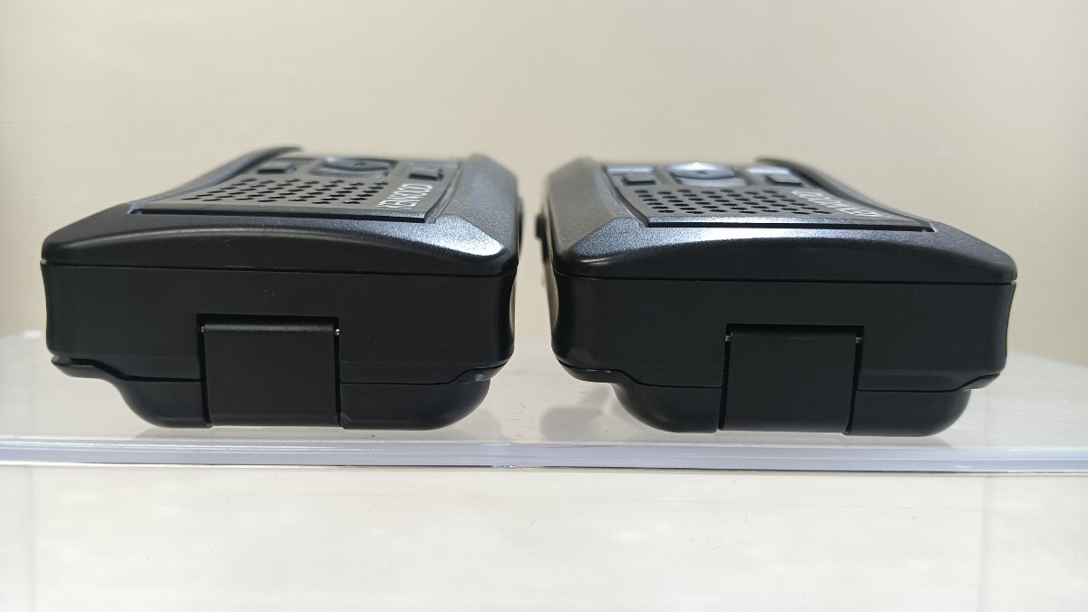 KENWOOD/ケンウッド/DEMITOSS /ブラック/UBZ-LP20B/ トランシーバー/2臺セット/耳かけ型イヤホンマイク2本付き