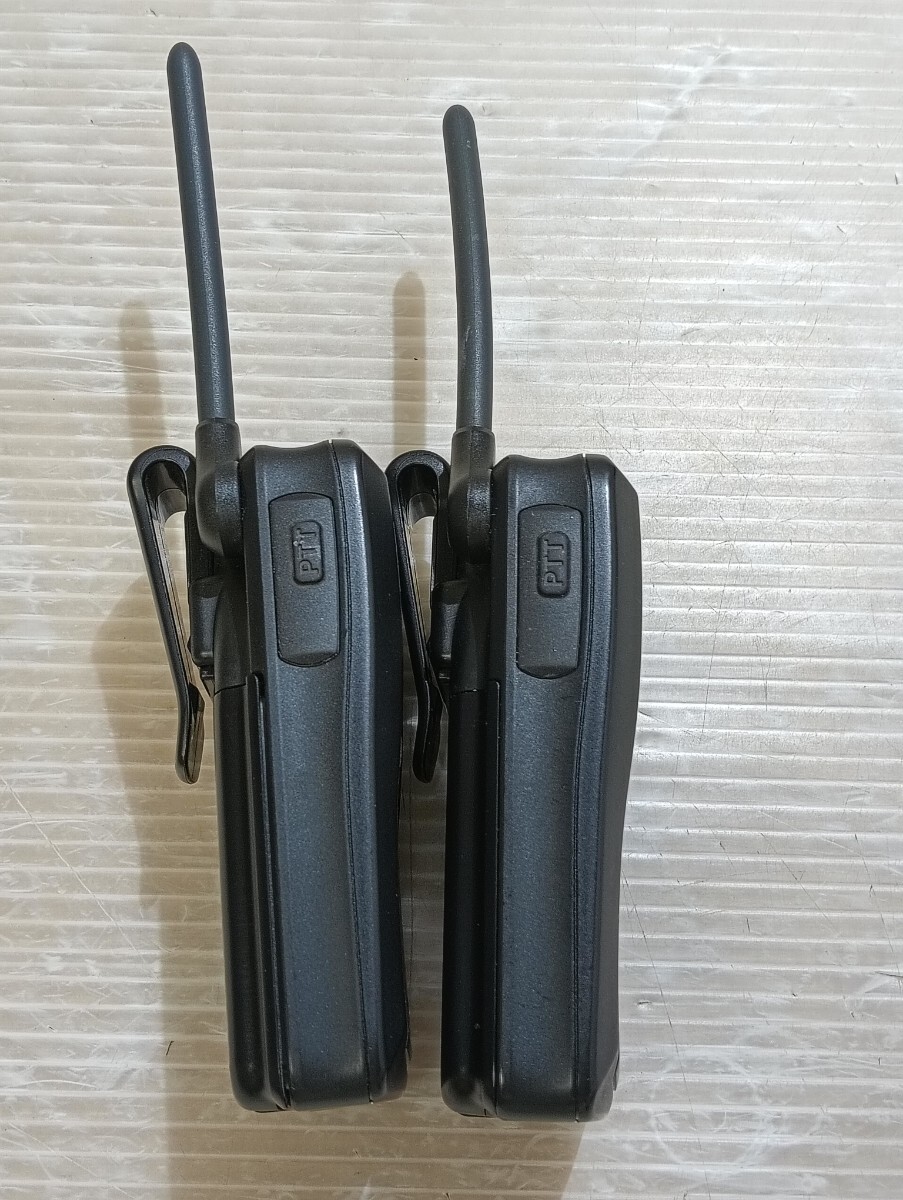 KENWOOD/ケンウッド/DEMITOSS /ブラック/UBZ-LP20B/ トランシーバー/2臺セット/耳かけ型イヤホンマイク2本付き