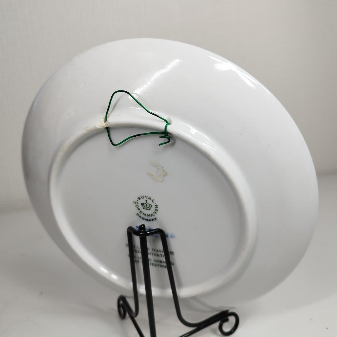 ロイヤルコペンハーゲン イヤープレート 1962年 美品 クリスマスプレート 皿 Royal Copenhagen リトルマーメイド 冬の小さな人魚 昭 yh683_画像5