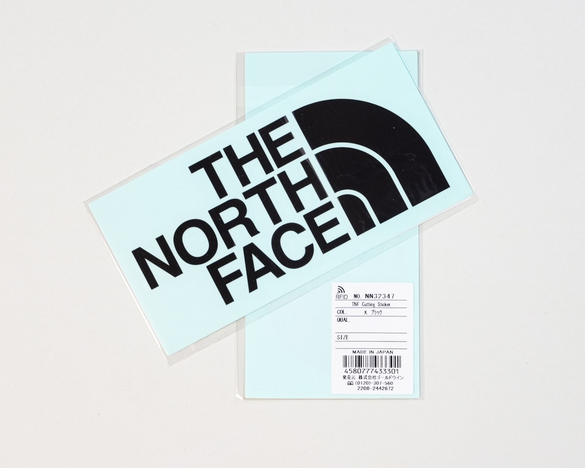 THE NORTH FACE ノースフェース　カッティングステッカー　黒