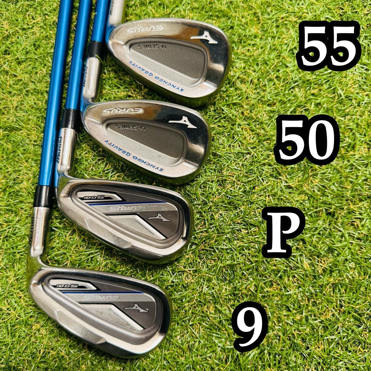 【良品】豪華8本 MIZUNO EURUS 5GO ミズノ ユーラス メンズアイアンセット カーボン SR_画像3