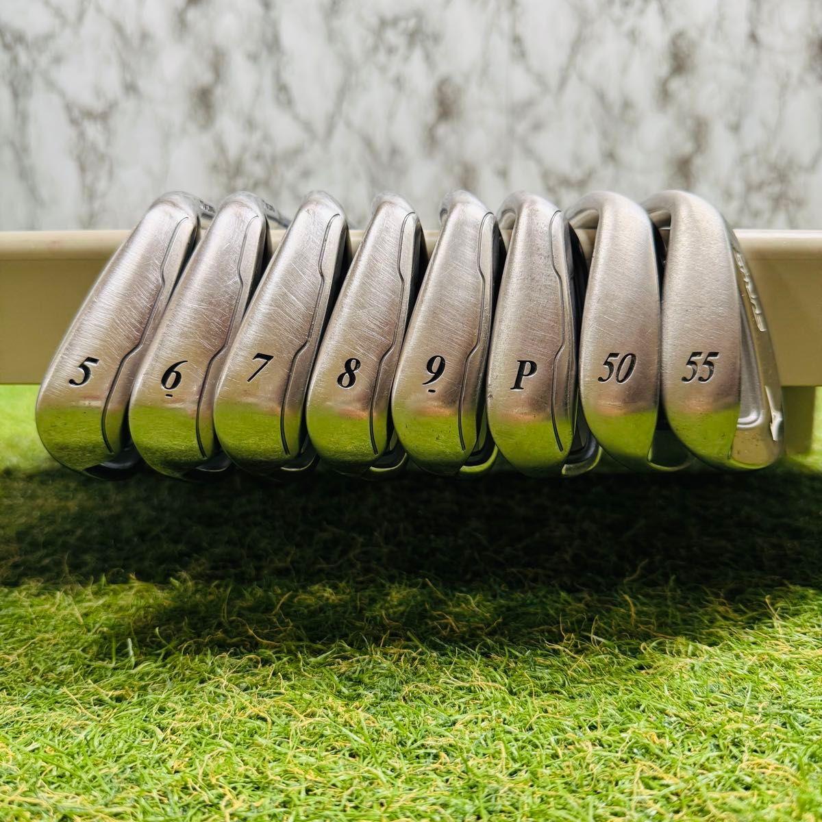 【良品】豪華8本 MIZUNO EURUS 5GO ミズノ ユーラス メンズアイアンセット カーボン SR_画像6