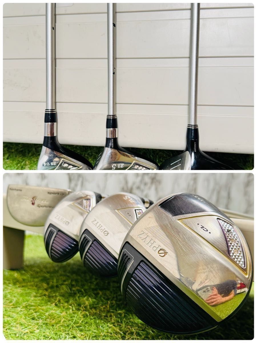 【良品】初心者推奨 BRIDGESTONE ブリヂストン PHYZ CL ファイズ レディースゴルフセット クラブセット 9本 L_画像4