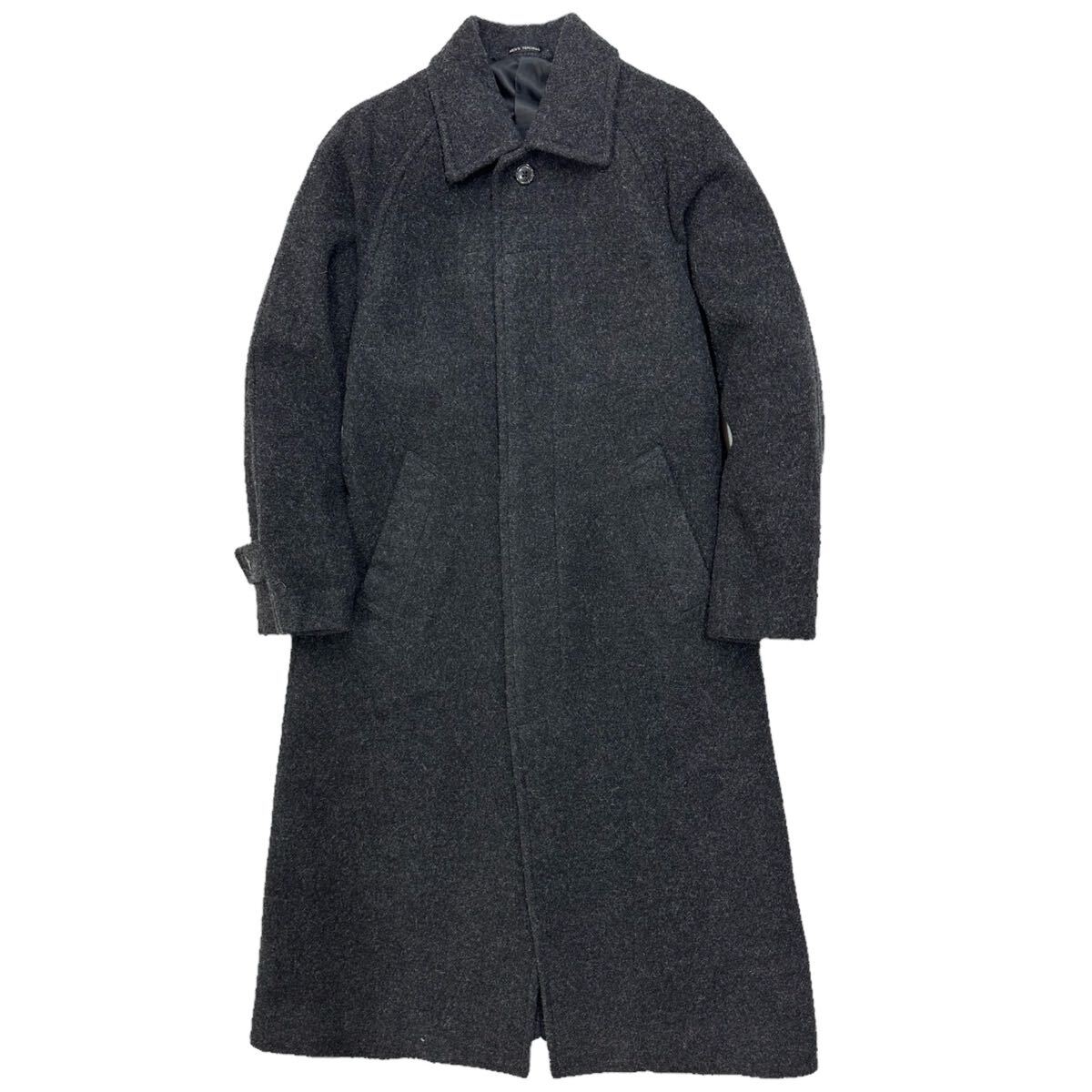 美品!!MEN'S TENORAS アルパカ ウール 超ロング コート(M 丈120㎝)グレー メンズティノラス メンズ アウター 紳士服 日本製_画像2
