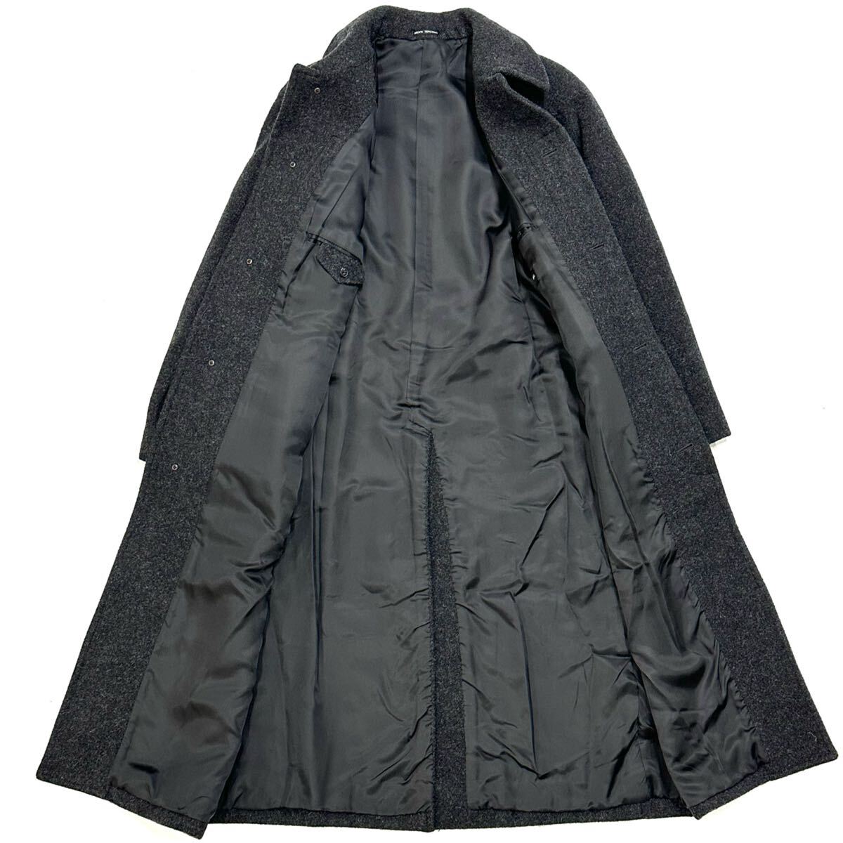 美品!!MEN'S TENORAS アルパカ ウール 超ロング コート(M 丈120㎝)グレー メンズティノラス メンズ アウター 紳士服 日本製_画像4