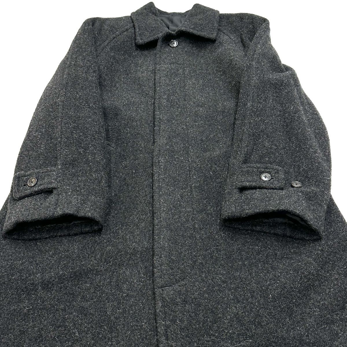 美品!!MEN'S TENORAS アルパカ ウール 超ロング コート(M 丈120㎝)グレー メンズティノラス メンズ アウター 紳士服 日本製_画像5