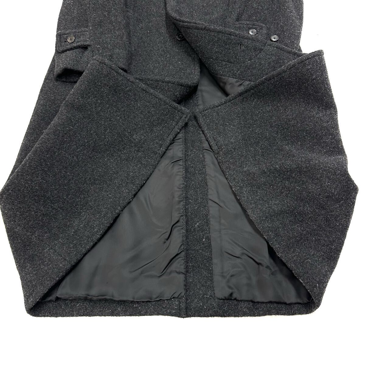 美品!!MEN'S TENORAS アルパカ ウール 超ロング コート(M 丈120㎝)グレー メンズティノラス メンズ アウター 紳士服 日本製_画像7