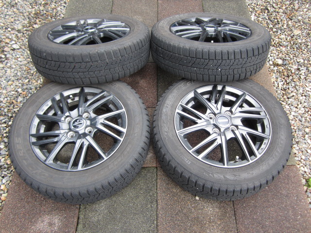 バリ山残り！14x4.5J 4穴 100 +45 165/65R14 スタッドレス 冬タイヤ ハスラー フレアクロスオーバー タフト その他軽車両 ４本セット_画像2
