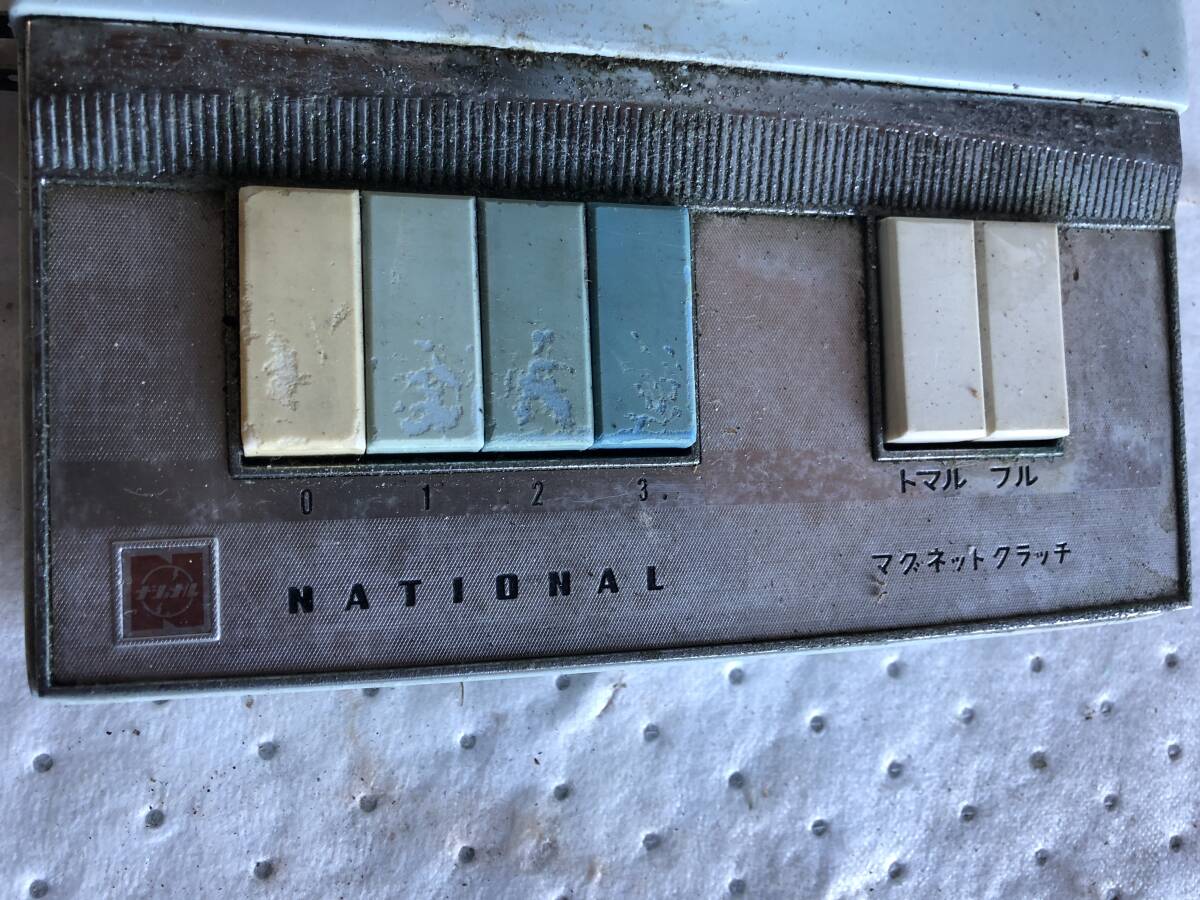 【通電動作確認済】昭和レトロ扇風機 National F-30QE (昭和39年製 1964年製)高さ89-70cm 羽径30cm_画像9
