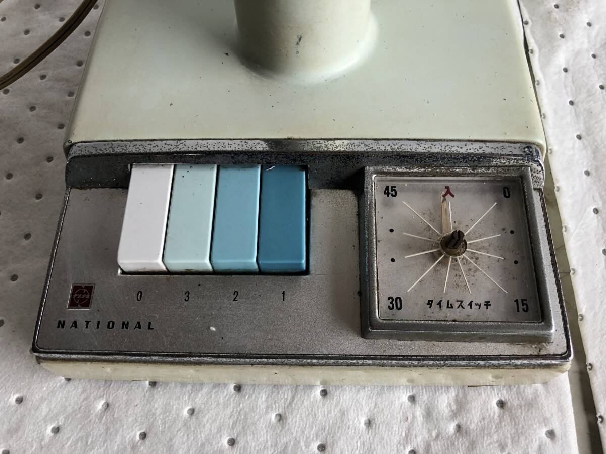 動作確認済 昭和レトロ扇風機 National 30HD 1963年製(昭和38年製) 高さ85cm 羽径30cm (F-30HD)_画像8