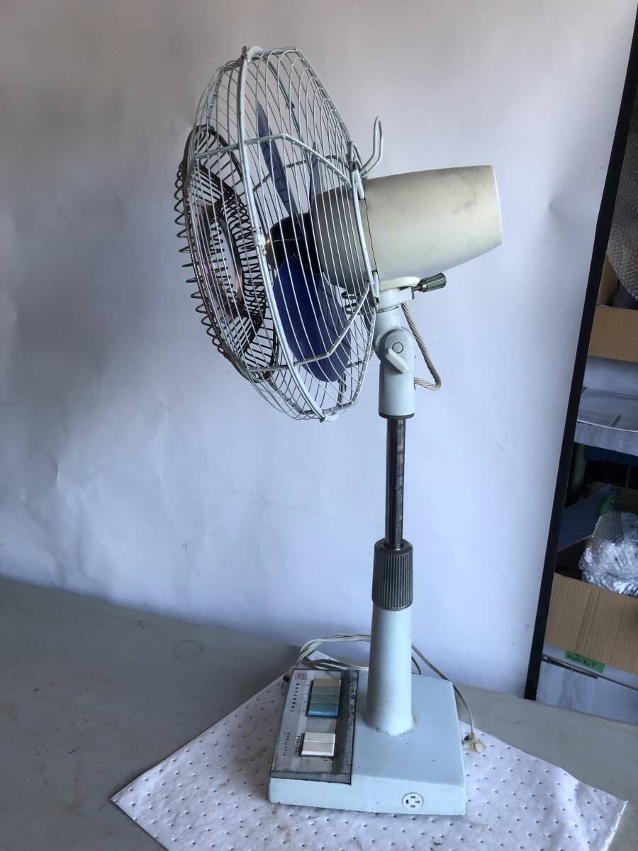 【通電動作確認済】昭和レトロ扇風機 National F-30QE (昭和39年製 1964年製)高さ89-70cm 羽径30cm_画像4