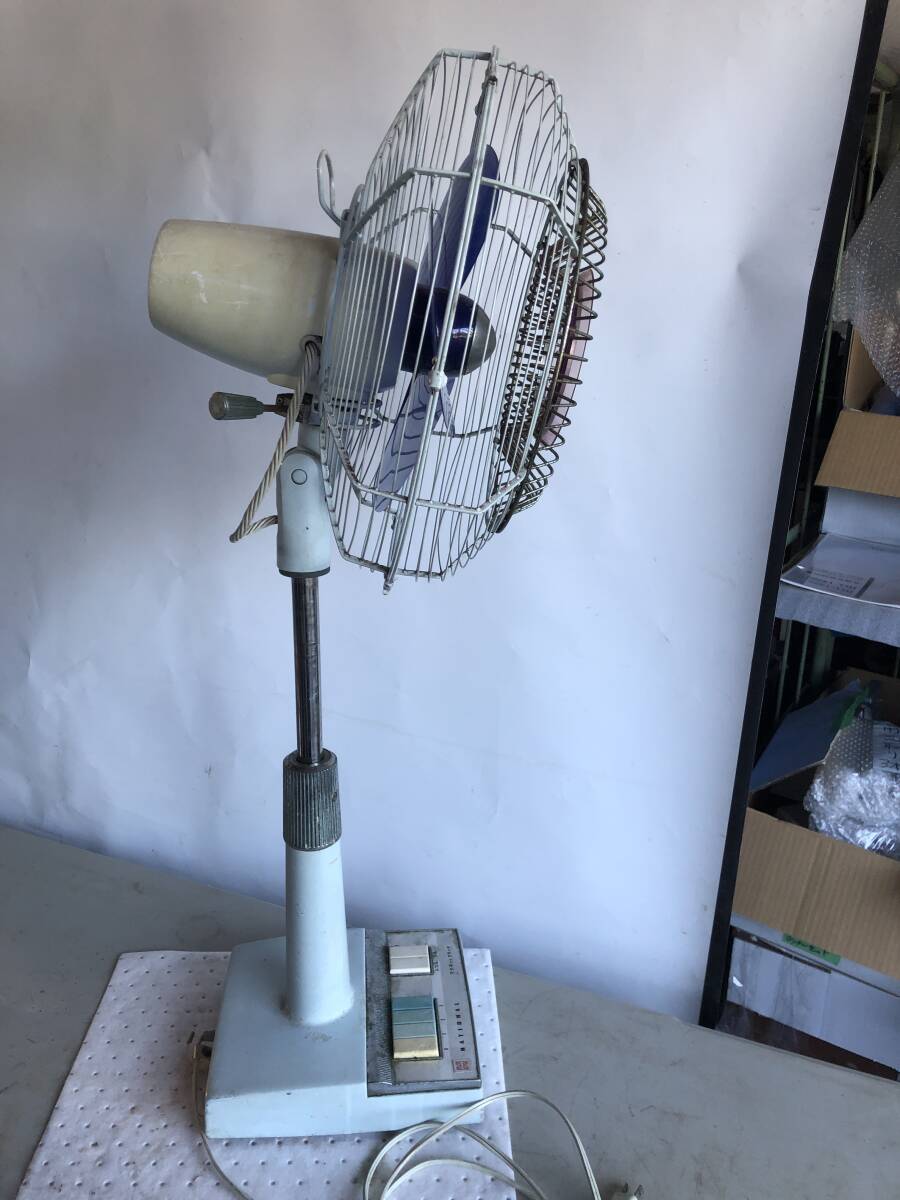 【通電動作確認済】昭和レトロ扇風機 National F-30QE (昭和39年製 1964年製)高さ89-70cm 羽径30cm_画像7