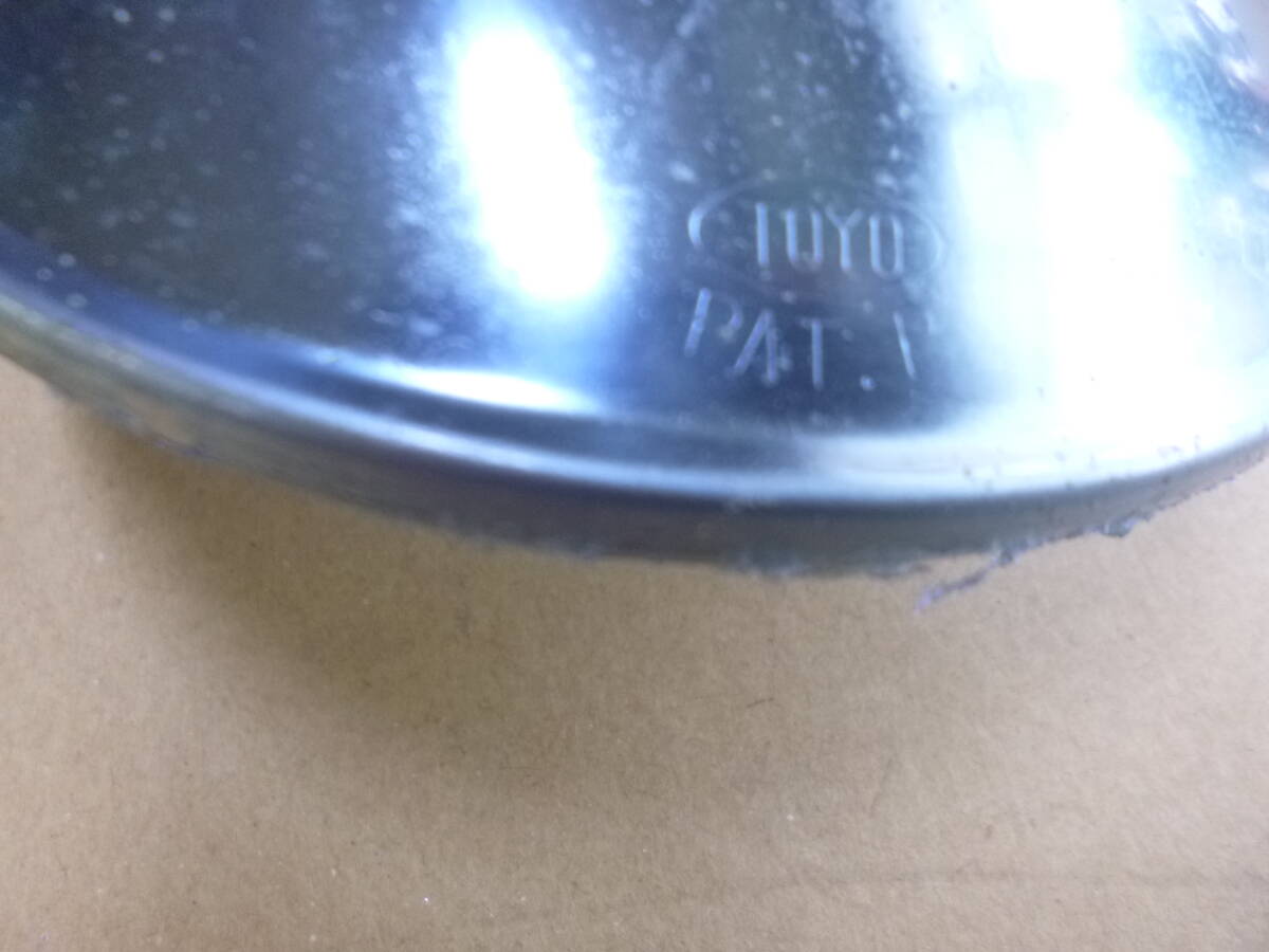 カワサキ W1S 500SS クランプミラー 右 新品未使用当時物純正品 8ミリ正ネジ TOYO の画像7