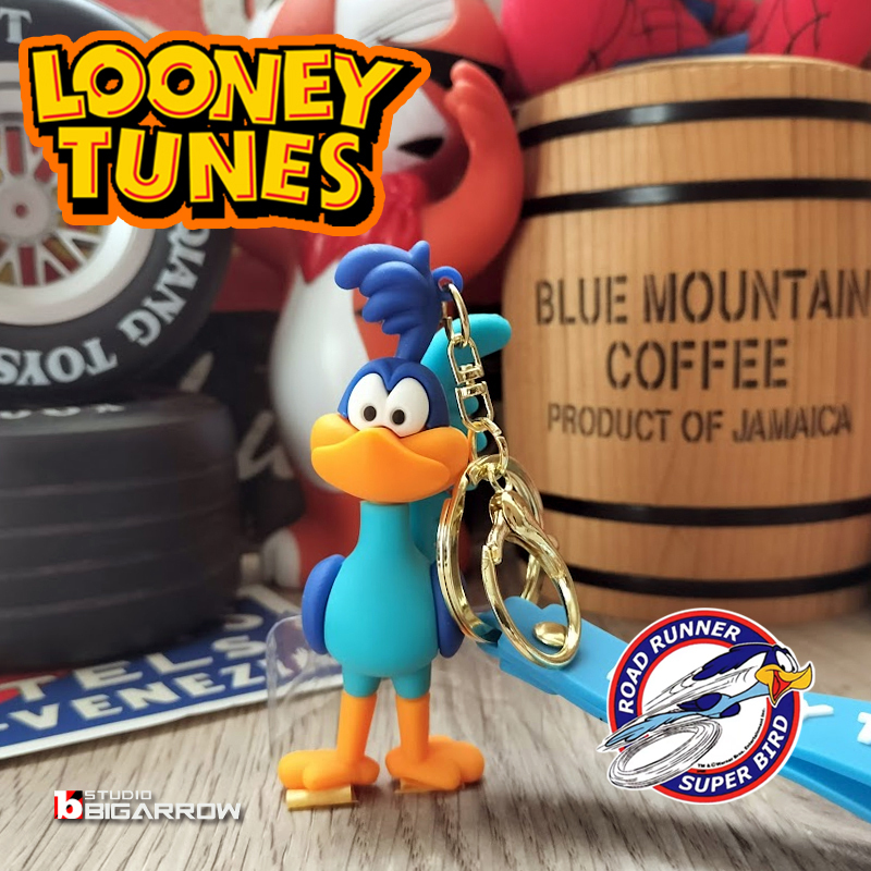 ルーニーテューンズ ロードランナー LOONEYTUNES キーホルダー キーチェーン ストラップ 世田谷ベース アメリカン雑貨_画像1