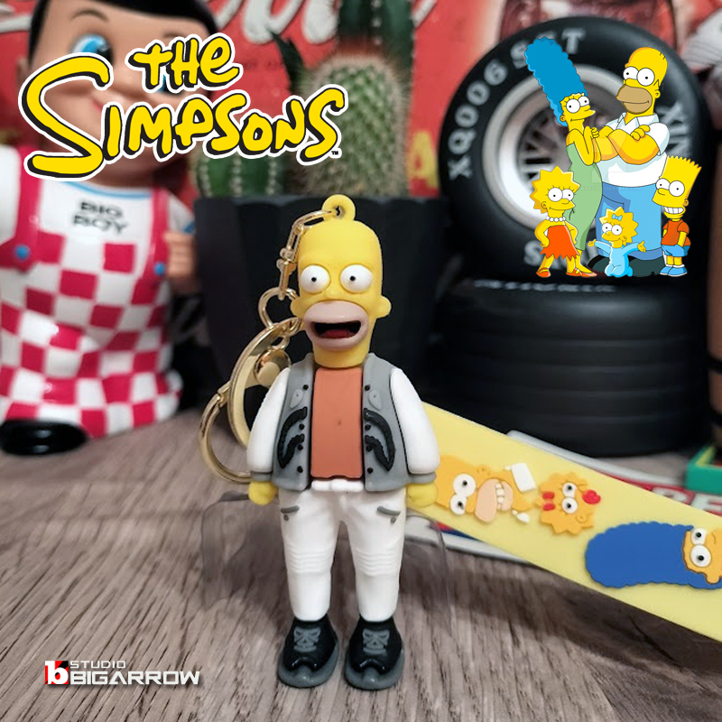 シンプソンズ ホーマー THE SIMPSONS キーホルダー キーチェーン ストラップ アメリカン雑貨_画像1