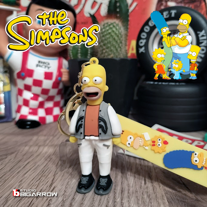 シンプソンズ ホーマー THE SIMPSONS キーホルダー キーチェーン ストラップ アメリカン雑貨_画像2